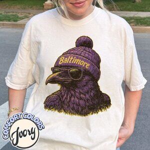 Baltimore Football Heritage Edition Comfort Colors Tee 159